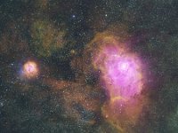 M20-1  Trifid and Lagoon nebulas