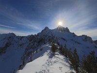 R6  2993  Sun over Cornice Peak