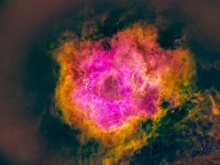 SH2275 HSO starless2LR2  Rosette Nebula (no stars)